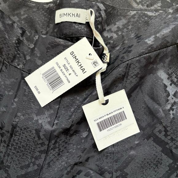 Simkhai NEW WITH FLAW Kyra Pant in Black Python - Picture 6 of 8